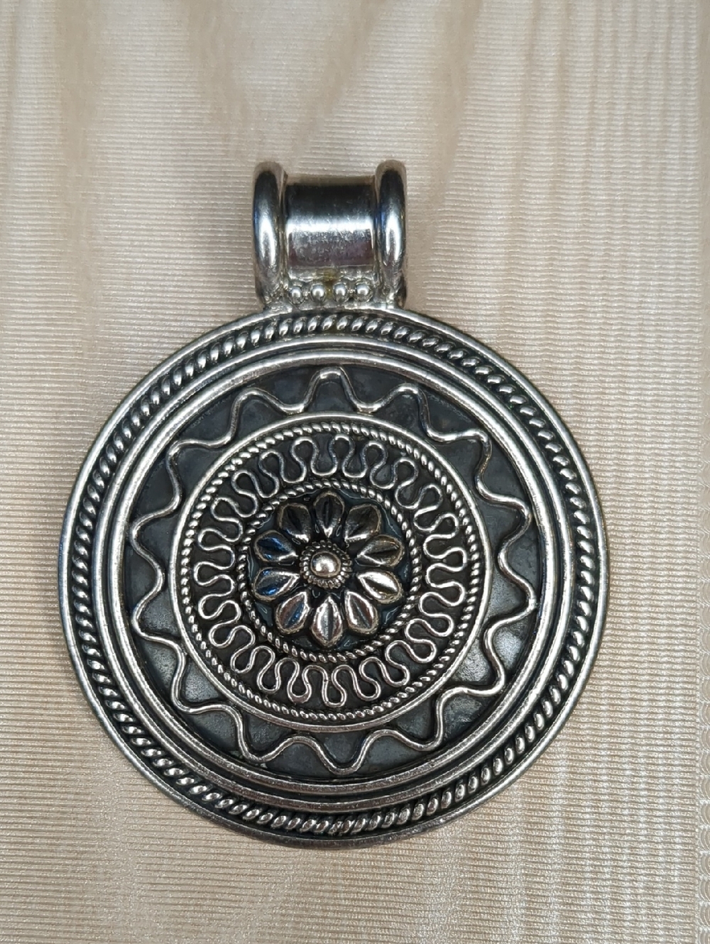 Sterling Silver dp Medallion Pendant Necklace Doug Paulus 925 India